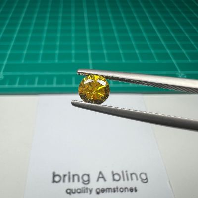 บุษราคัม (yellow sapphire) จากศรีลังกา เผ่าเก่า น้ำหนัก 0.60ct หน้า 5 มม (5x3mm) มี21เม็ด(ราคาพิเศษ) เจียระไนเหลี่ยมเพชร