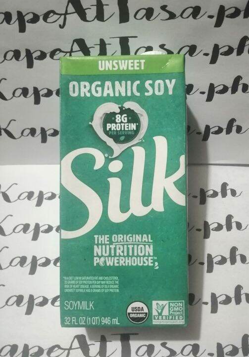 Silk Unsweetened Organic Soy Milk 946ml Lazada PH