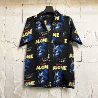 ฮาวายลายแมว ALONE ไซค์ m l xl 2xl 3xl 4xl ผ้าซาตินอิตาลี่?% เนื้อผ้านิ่มสวมใส่สบายไม่ร้อน ใส่ได้ทั้งชายและหญิง