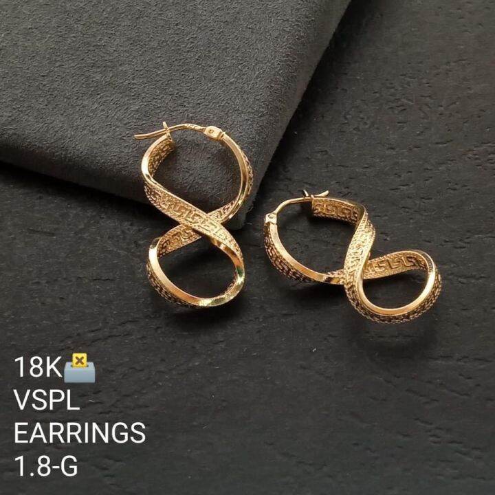 18K GOLD EARRINGS Lazada PH