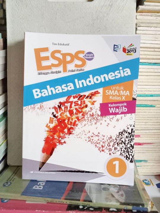 Buku Esps Bahasa Indonesia 1 Kelas 10 ESIS Erlangga | Lazada Indonesia