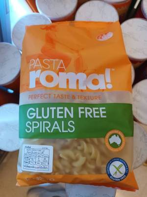 Pasta Roma Gluten Free Spirals 350g.สไพเริลส์ พาสต้าเส้นเกลียว350กรัม