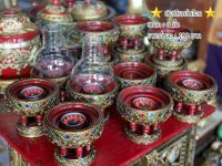 Tawaii Handicrafts : เชิงเทียนขันโตก ตะเกียง ขันโตกใส่เทียนหอม ตะเกียงครอบแก้ว