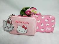 Moshi Moshi กระเป๋าสตางค์ผู้หญิง กระเป๋าสตางค์ใบเล็ก ลาย Hello kitty ลิขสิทธิ์ของแท้