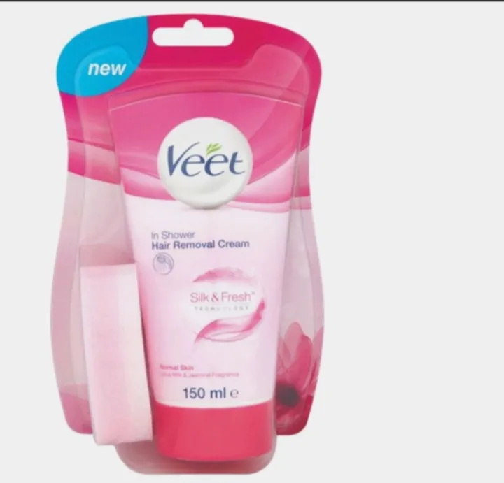 Veet In Shower Hair Removal Cream (150ml) Lazada