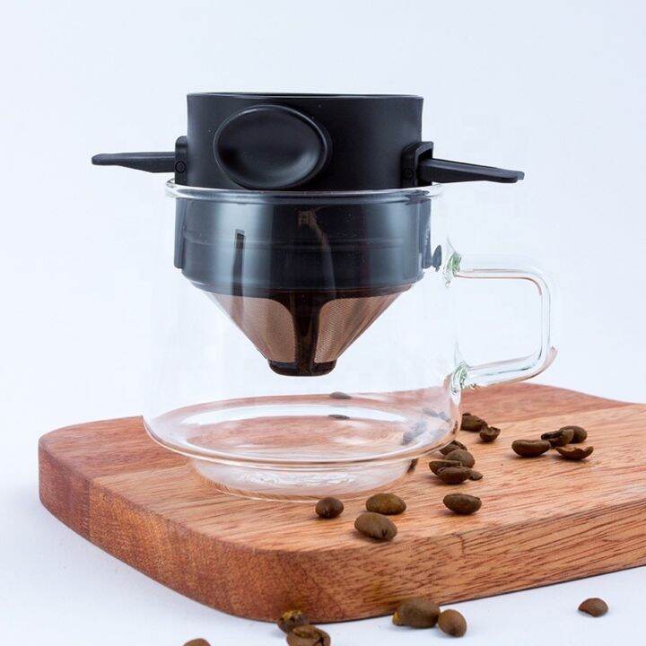 Portable Coffee Filter Foldable Drip Coffee Tea Holder Funnel Baskets