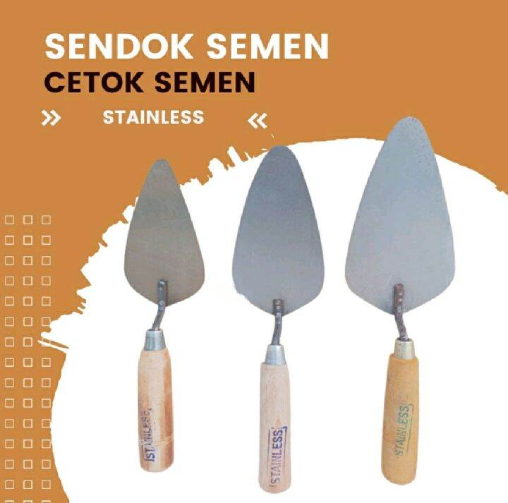 Cetok Sendok Semen Stainless Galur Asli Lazada Indonesia 5281