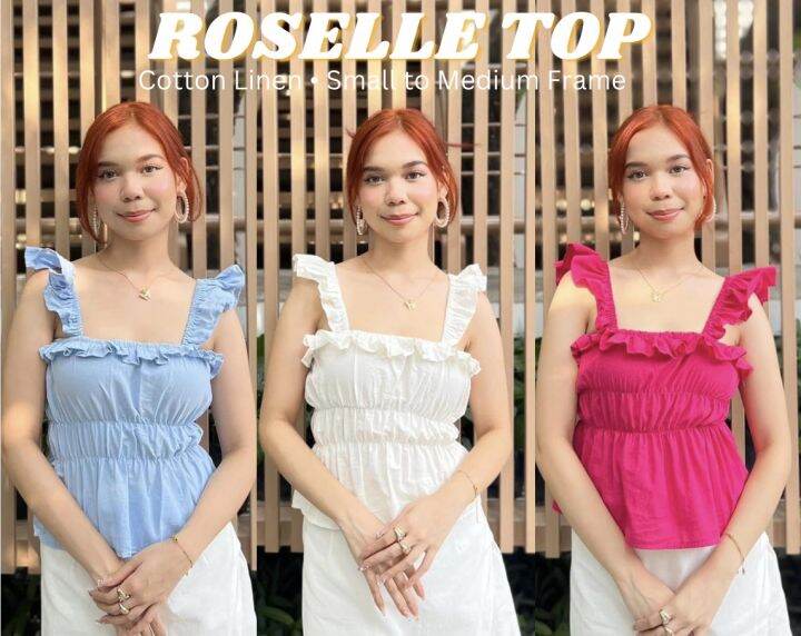 ROSELLE TOP by Luscious Bella Lazada PH