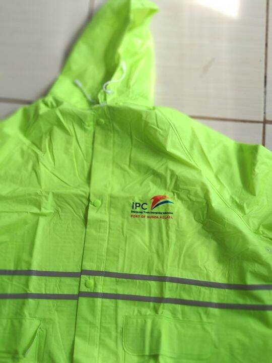 Sablon Jas Hujan Safety / Jas Hujan Proyek / Sablon Alat Safety ...