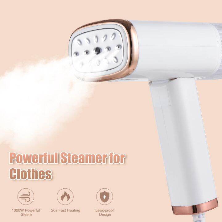 Steam Iron Handheld Foldable Mini Portable Iron Steamer 1000W Travel