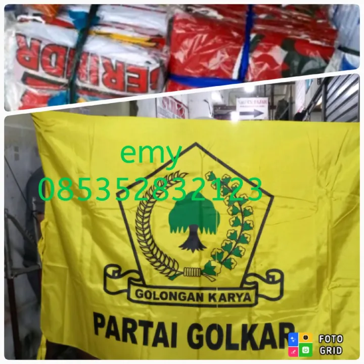 Bendera Partai Golkar 60x90 Cm Isi 100 Pcs Lazada Indonesia