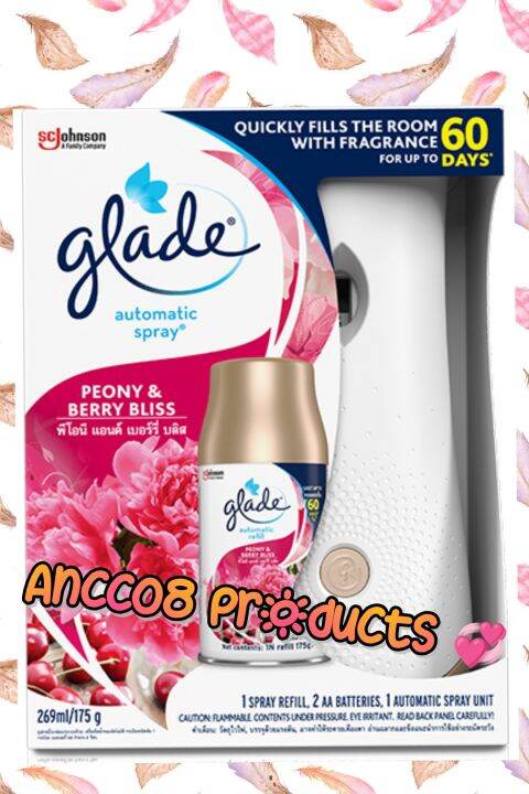 Glade automatic spray set PEONY BERRY BLISS SCENT | Lazada PH