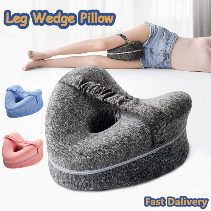 Contour Legacy Resilience Rebound Foam Knee Leg Pillow Washable Back Hip  Support Wedge Heart-Shaped Side Sleepers