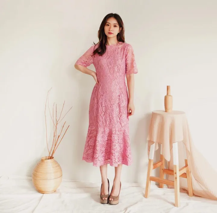 DRESS BROKAT KONDANGAN TERBARU / DRESS BROKAT PESTA MEWAH DAN ELEGAN