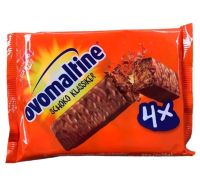 Ovomaltine bar schoko klassiker โอวัลตินอัดแท่ง โอวัลตินบาร์เข้มข้นจากประเทศสวิสเซอร์แลนด์ 1 แพคมี4ห่อ ขนมนำเข้า