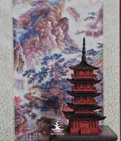 ⛩️โมเดล เจดีย์ 5 ชั้น แบบทาสี ⛩️