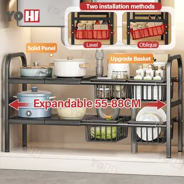 2 levels expandable under sink organizer