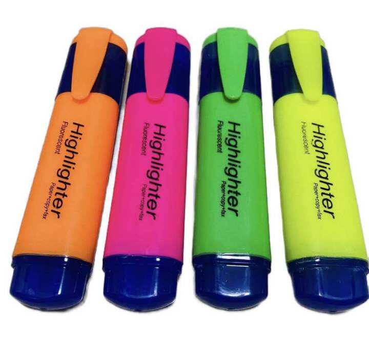 4pcs Highlighter Pen Set in 4 Different Colors Lazada PH