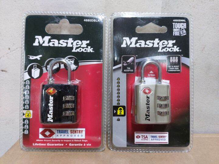 MASTERLOCK TRAVEL SENTRY APPROVED LUGGAGE PADLOCK TSA002 Lazada PH