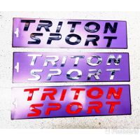 (1ชุด)โลโก้ TRITON SPORT สำหรับติดฝากระโปรง กว้าง4.5×สูง3.5ระบุสีในข้อความ