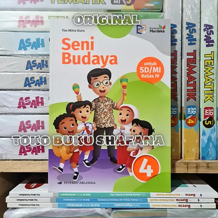 Buku Seni Budaya Kelas 4 Sd Mi Erlangga Kurikulum Merdeka Terbaru