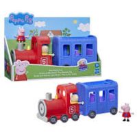 HASBRO Peppa Pig Peppa’s Adventures Miss Rabbit’s Train 2-Part Detachable Vehicle Preschool Toy: 2 Figures, Rolling Wheels