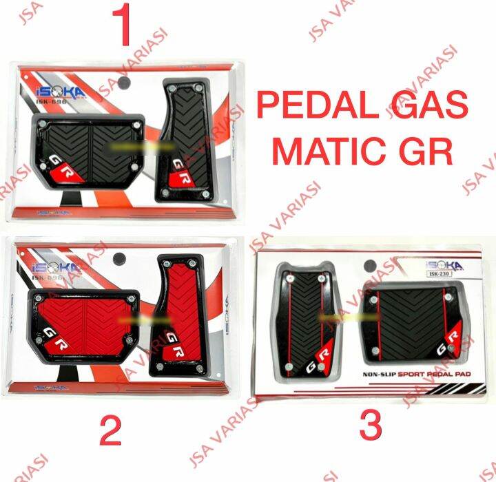 Pedal Gas Mobil Matic GR Universal Hitam Merah Lazada Indonesia