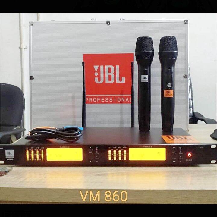 Mic Wireless JBL VM860 Handle Original VM 860 Free Hardcase Lazada