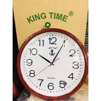 นาฬิกาแขวน ⚓️ สมอ King Time 16 นิ้ว รุ่น 016 KING TIME สมอ 016 นาฬิกาแขวนติดผนัง ตราสมอแท้ เดินเรียบ ขนาดใหญ่ แถม ถ่าน 2a