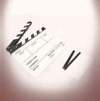 Green Plus สเลทฟิล์ม (ขาว ดำ) อะคริลิคแท้ slate film แคลปบอร์ดถ่ายภาพยนต์ Clapboard (1414)