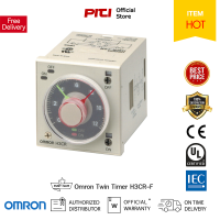 Omron H3CR-F Twin Timer 8ขา ไทม์เมอร์แรงดันแหล่งจ่าย AC24-48/DC12-48 เอาท์พุดควบคุม DPDT 5A ที่ 250VAC โหมดการทำงานแบบกระพริบปิดก่อน