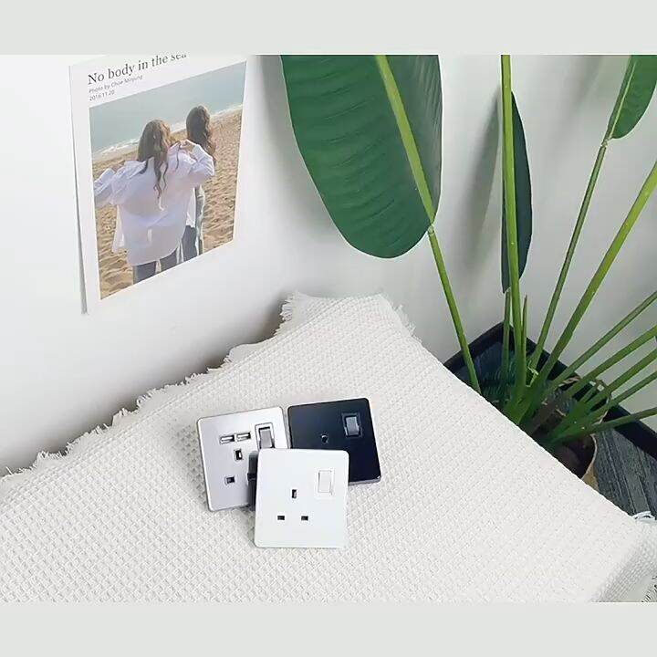 Vollia Rimless 3 Gang 1/2 Way Switch for House Electrical Wall Light Switches Off/on Lamp Modern