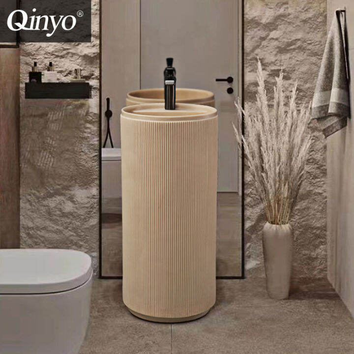 JapaneseStyle Silent Style Pedestal Basin OnePiece FloorStanding
