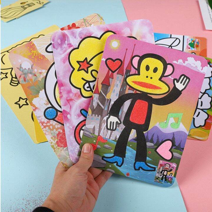 Kids DIY Sand Painting Set Handmade Art Sand Painting Educational Toys