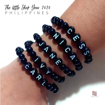 Personalized/Customized Beaded Name Bracelet (FREE-6-LETTERS) | Shopee  Philippines