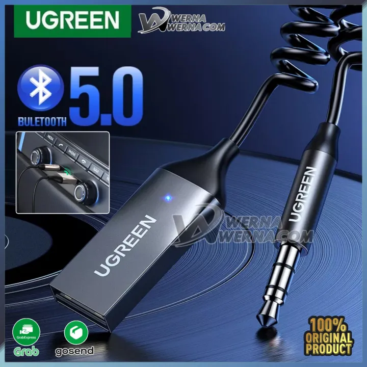 UGREEN Bluetooth car receiver 5.0 Aux 3.5mm Audio Lazada Indonesia