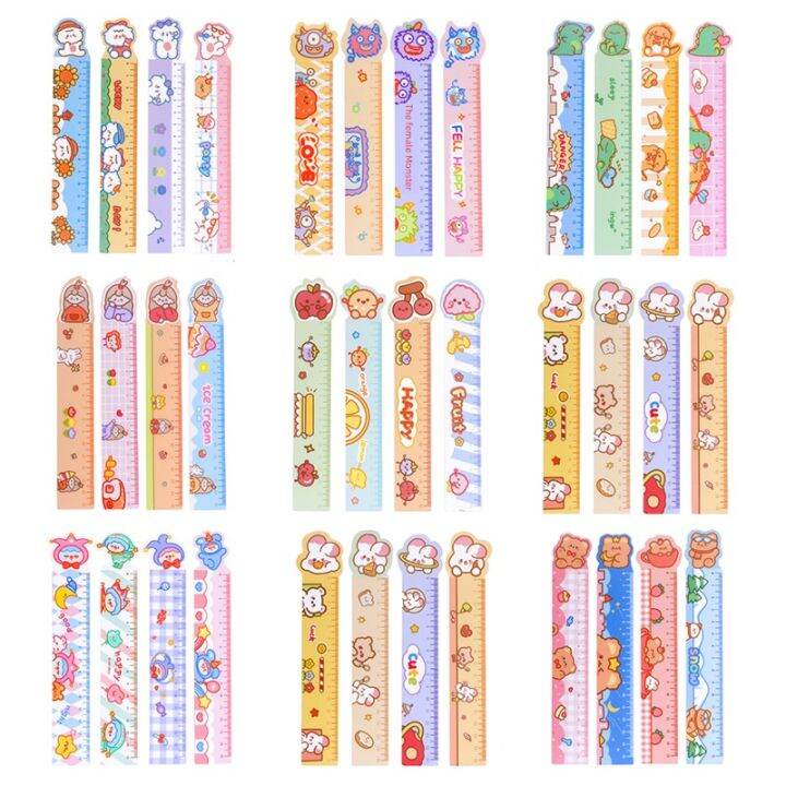 20 Cute Cartoon Cute Soft Ruler Primary School Student Multi-Functional ...