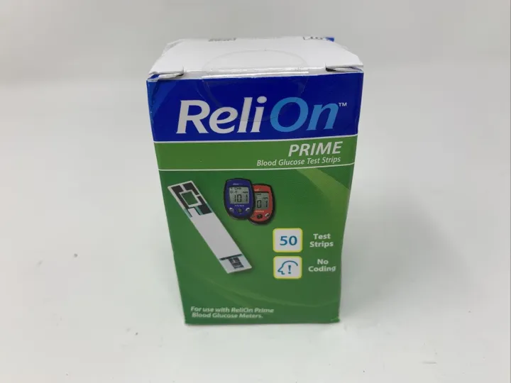 ReliOn Prime Blood Glucose Test Strips 50 Count Exp 06/2023 Sealed Box