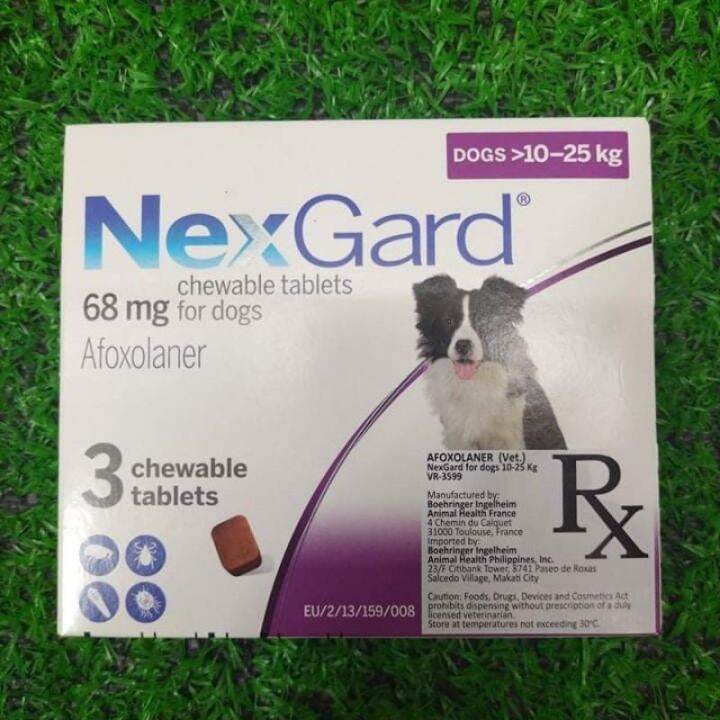 NexGard Chewable Tablets For Dogs.10-25kg | Lazada PH