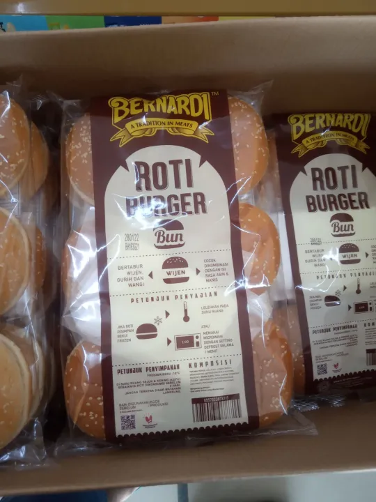 Roti Burger Wijen Bernardi 1 Pak Isi 6 Pcs Lazada Indonesia