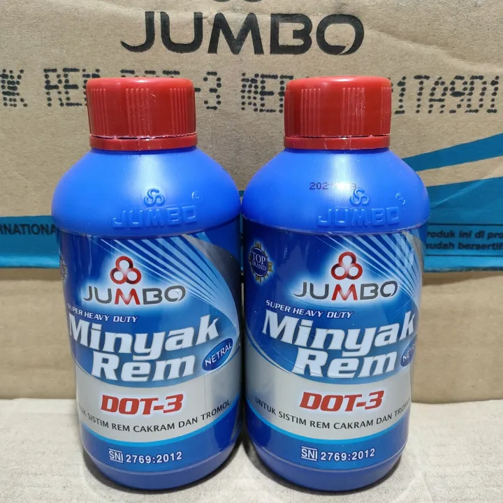 Minyak Rem JUMBO 300ml Dot 3 Warna Merah Brake Fluid Oli Rem Minyak Rem ...