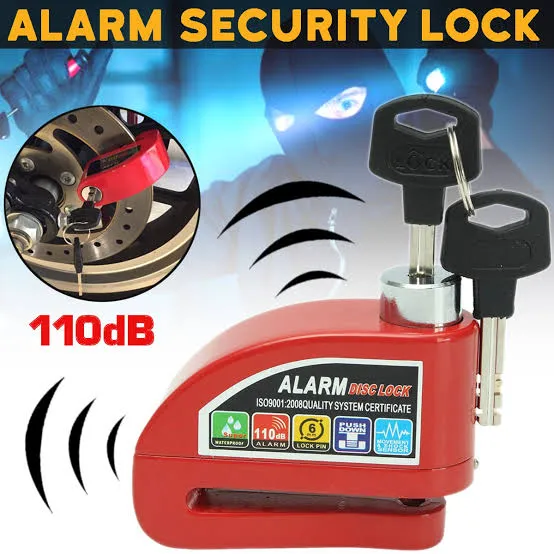 Bicycle Alarm Disc Lock High Strength Aluminum