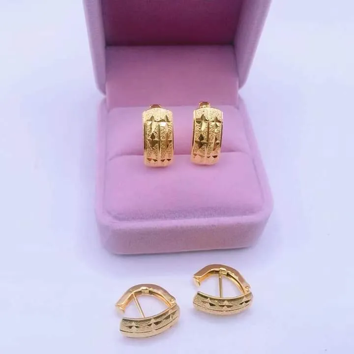 18k gold earring | Lazada PH