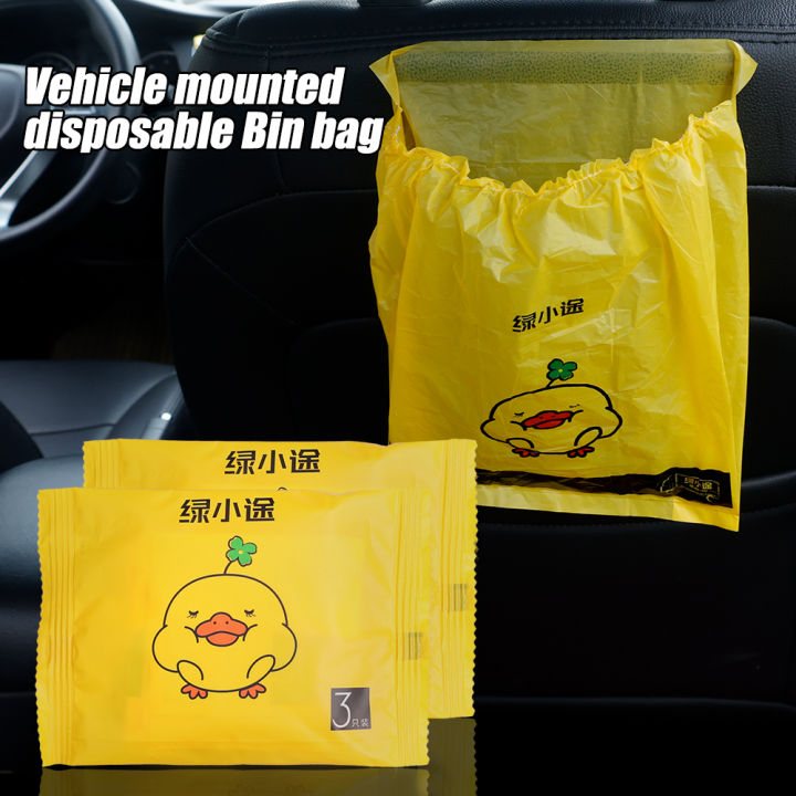 Self-Adhesive Trash Bag Paste Type Foldable Car Garbage Bag Car