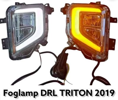 ไฟตัดหมอก ไฟเดไลท์ DRL TRITON 2019 2020 2021 led สปอร์ตไลท์ ไตรตัน foglamp daylight mitsubishi triton  2019