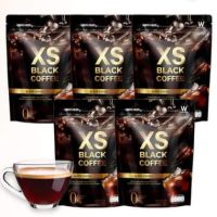 [กาแฟดำ5แพค]  WINKWHITE XS BLACK COFFEE สูตรใหม่ ‼️ลีนหุ่น สร้างกล้ามเนื้อ  เน้นเผาผลาญไขมัน