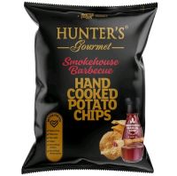 ฮันเตอร์ กูเม่ต์ มันฝรั่งทอดกรอบรสสโมคเฮ้าส์บาร์บีคิว Hunters Gourmet Potato Chips Smokehouse BBQ 125g.