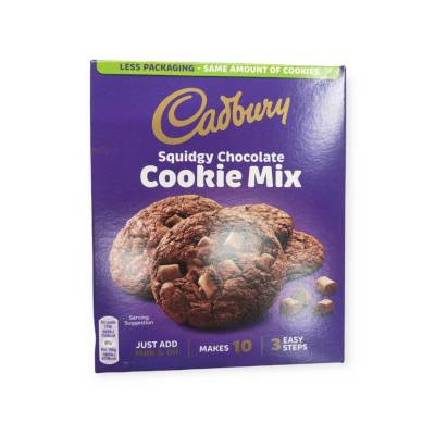 Cadbury Chocolate Cookie Mix แป้งสำเร็จรูปสำหรับทำคุกกี้รสช็อคโกแลต ผสมซังก์ช็อคโกแลตนม265g.