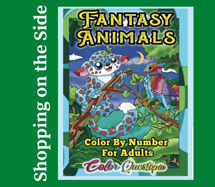 Color Questopia Fantasy Animals Color By Number Adult Coloring Book