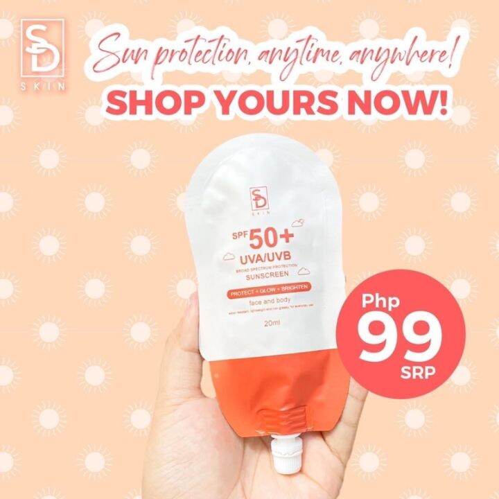 3IN1 FACE AND BODY SUNSCREEN (20ml) Lazada PH